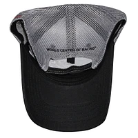 Men's Checkered Flag Sports Black Daytona International Speedway Daytona 500 Logo Adjustable Hat