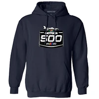 Sweat à capuche damier pour homme Daytona International Speedway 2025 500 bleu marine