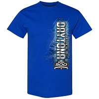 Men's Checkered Flag Sports  Royal 2024 Daytona 500 Graphic T-Shirt