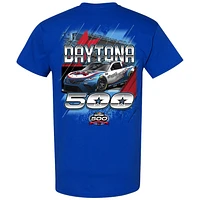 Men's Checkered Flag Sports  Royal 2024 Daytona 500 Graphic T-Shirt