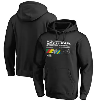 Daytona International Speedway Fanatics Branded ISC Track Pullover Hoodie - Black