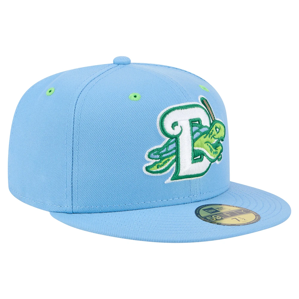 Casquette ajustée 59FIFTY bleu clair Daytona Tortugas Authentic Collection pour homme de New Era
