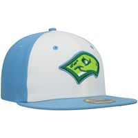 Men's New Era White Daytona Tortugas Authentic Collection Road 59FIFTY Fitted Hat