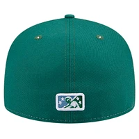 Men's New Era White Daytona Tortugas Theme Night The Nine 59FIFTY Fitted Hat