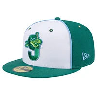 Men's New Era White Daytona Tortugas Theme Night The Nine 59FIFTY Fitted Hat