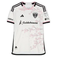 Boris Enow D.C. United Autographed Match-Used #5 White adidas Jersey from the 2024 MLS Season - Size M
