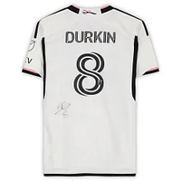 Chris Durkin D.C. United Autographed Match-Used #8 White Jersey from the 2023 MLS Season
