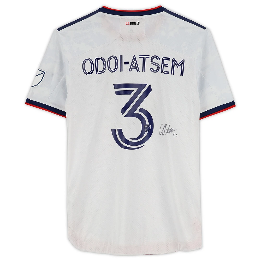 Chris Odoi-Atsem D.C. United Autographed Match-Used #3 White Jersey from the 2022 MLS Season