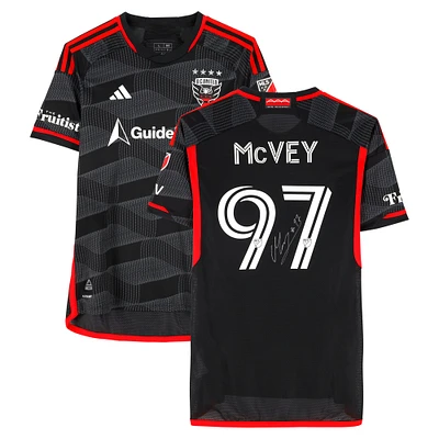 Christopher McVey D.C. United Autographed Match-Used #97 Black adidas Jersey from the 2024 MLS Season - Size L