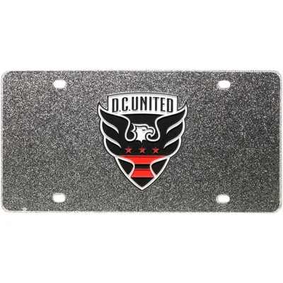 D.C. United Acrylic Glitter License Plate