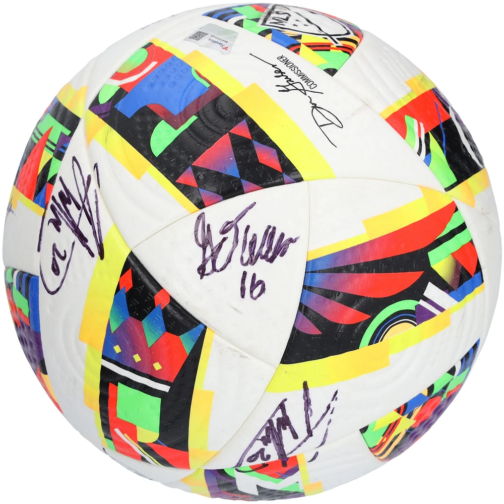 D.C. United Autographed Match-Used Soccer Ball from the 2024 MLS Season with 11 Signatures - #2