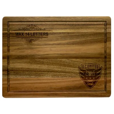 D.C. United Large Acacia Personalized Cutting & Serving Board