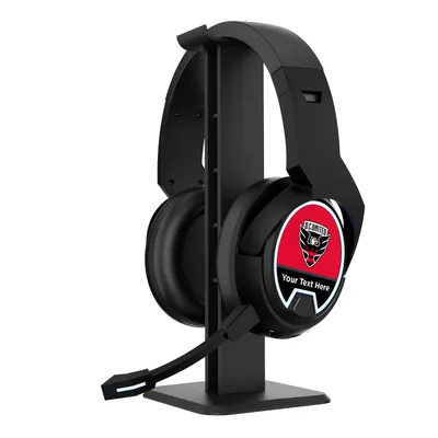 D.C. United Personalized Stripe Wireless Gaming Bluetooth Headphones & Stand