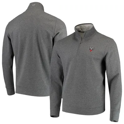 Women's Vineyard Vines Heather Gray San Francisco 49ers Shep Shirt  Quarter-Zip Sweatshirt