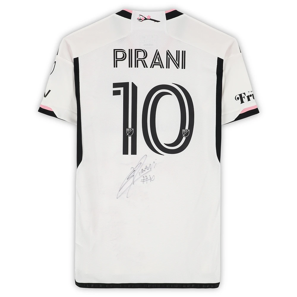 Gabriel Pirani D.C. United Autographed Match-Used #10 White adidas Jersey from the 2024 MLS Season - Size S