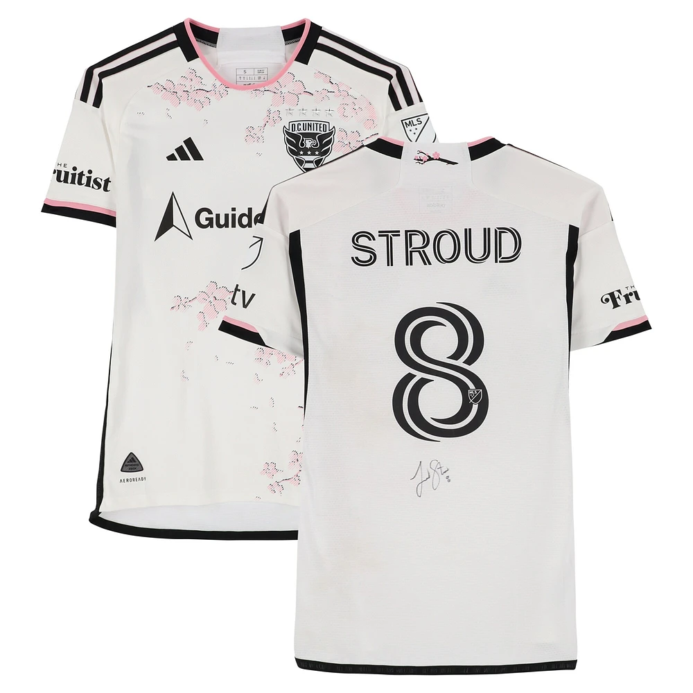 Jared Stroud D.C. United Autographed Match-Used #8 adidas Jersey from the 2024 MLS Season