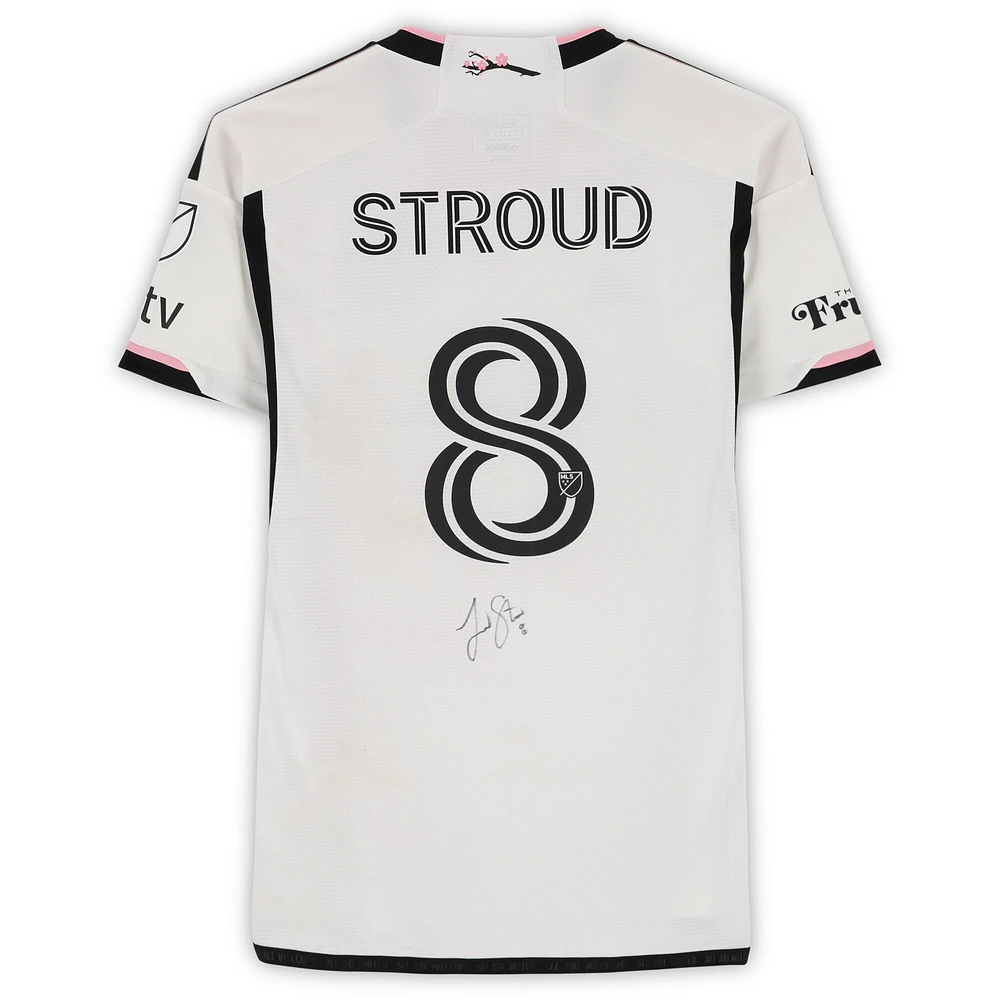 Jared Stroud D.C. United Autographed Match-Used #8 adidas Jersey from the 2024 MLS Season