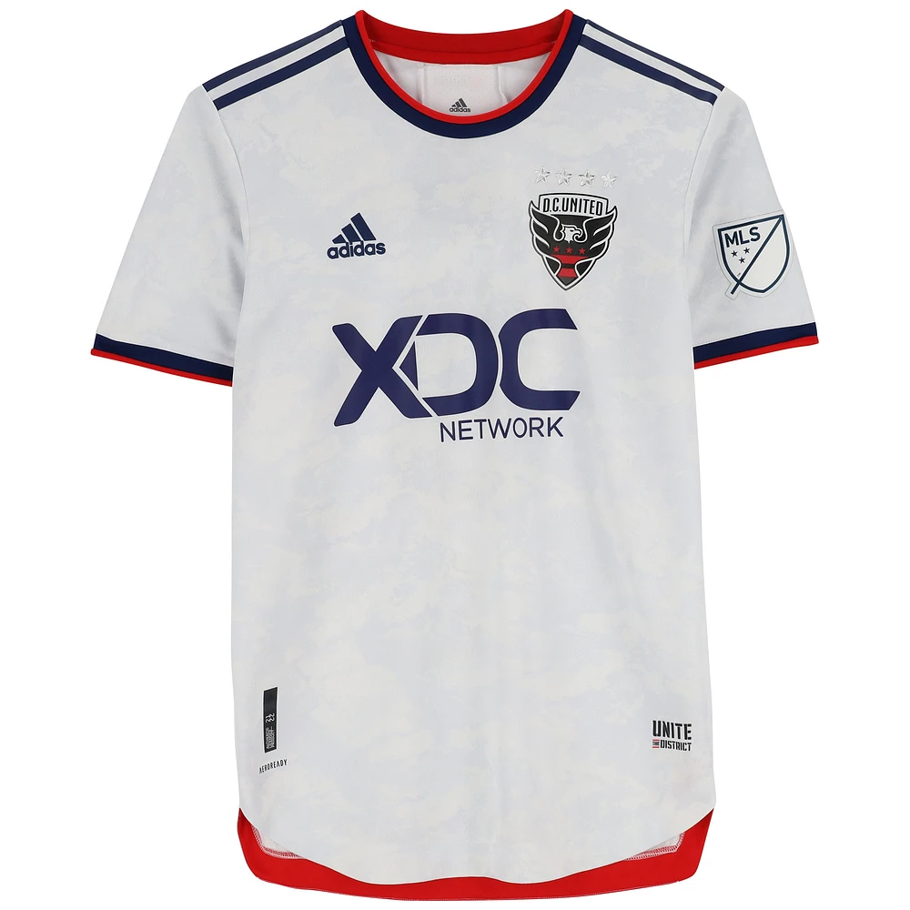 Kimarni Smith D.C. United Autographed Match-Used #17 White Jersey from the 2022 MLS Season