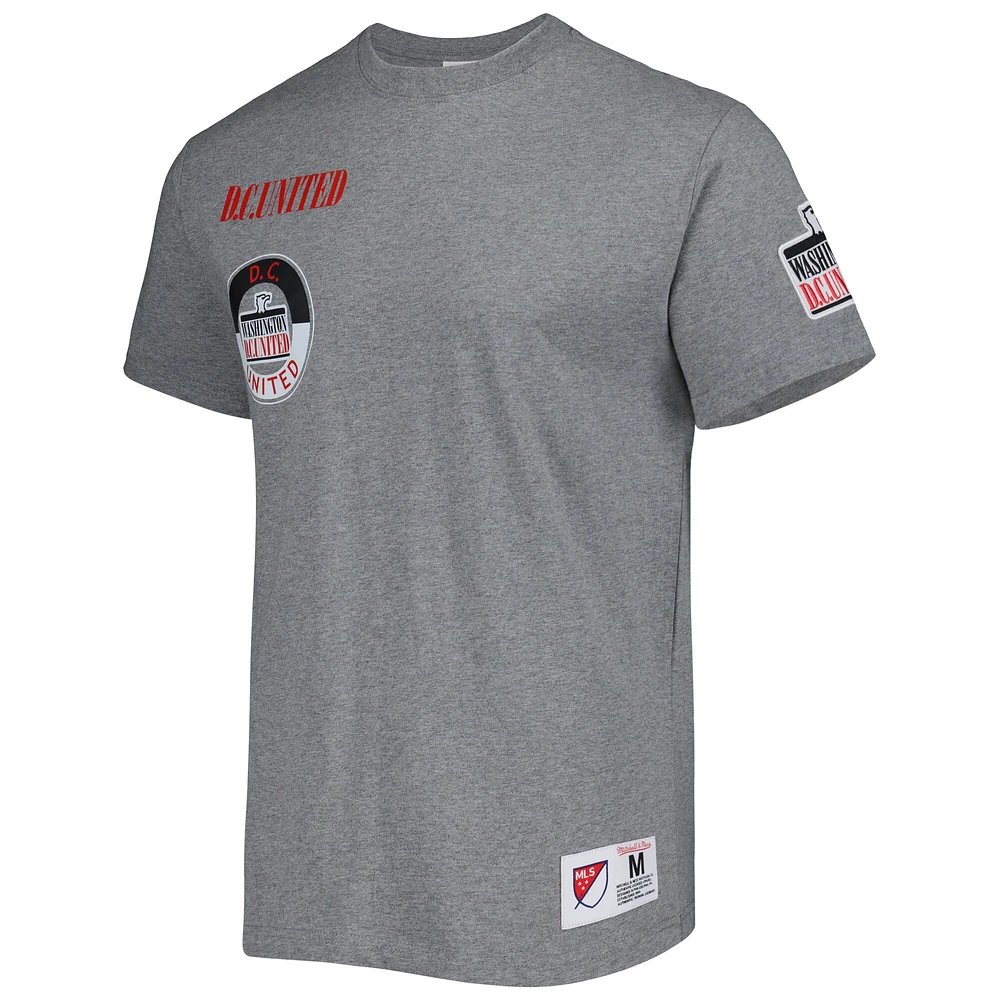 T-shirt gris Mitchell & Ness D.C. United City pour hommes