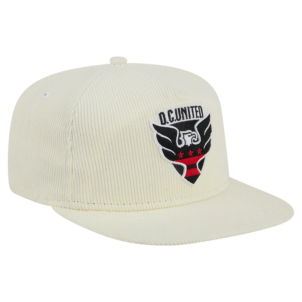 Men's New Era  Cream D.C. United 2025 Kickoff Snapback Golfer Hat