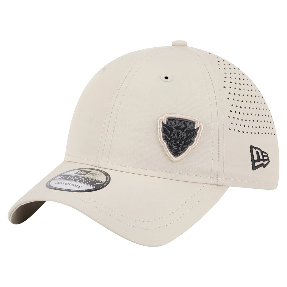 Men's New Era Tan D.C. United Active 9TWENTY Adjustable Hat