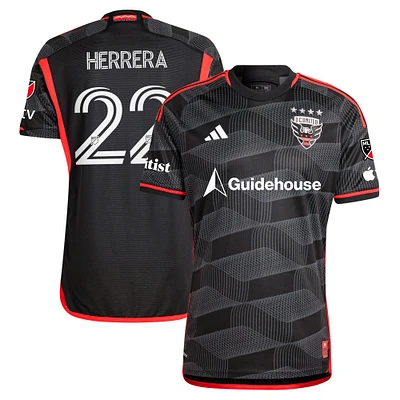 Men's adidas Aaron Herrera Black D.C. United 2024 The Icon Kit Authentic Player Jersey