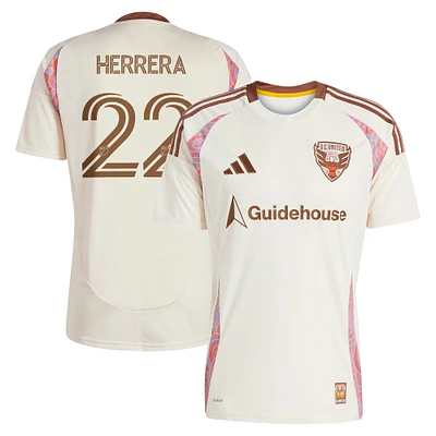Maillot réplique du joueur adidas Aaron Herrera Natural D.C. United 2025 The Soul Kit pour homme