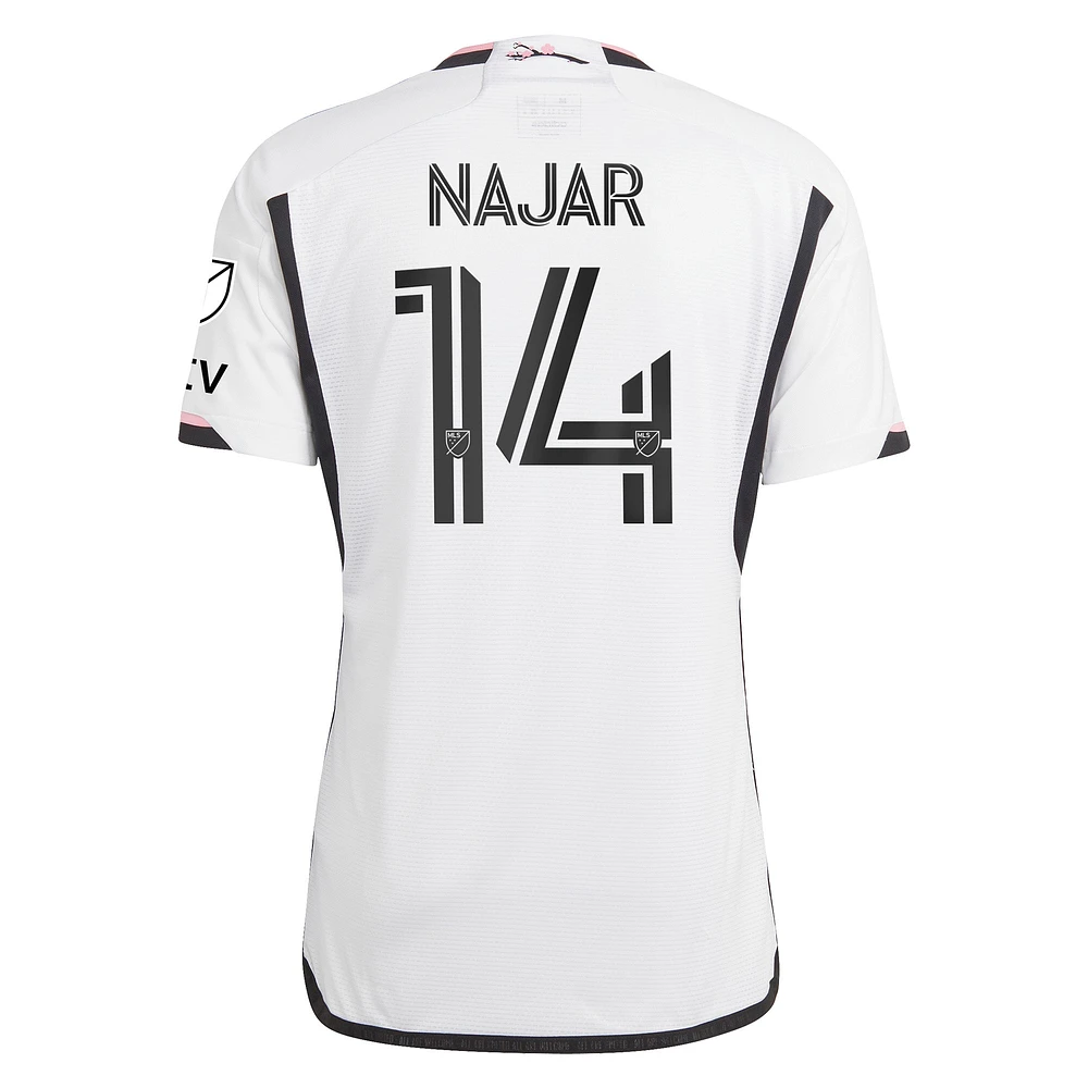 Men's adidas Andy Najar White D.C. United 2023 The Cherry Blossom Kit Authentic Player Jersey