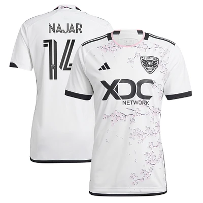 Adidas Andy Najar Blanc D.C. United 2023 The Cherry Blossom Kit Replica Player Jersey