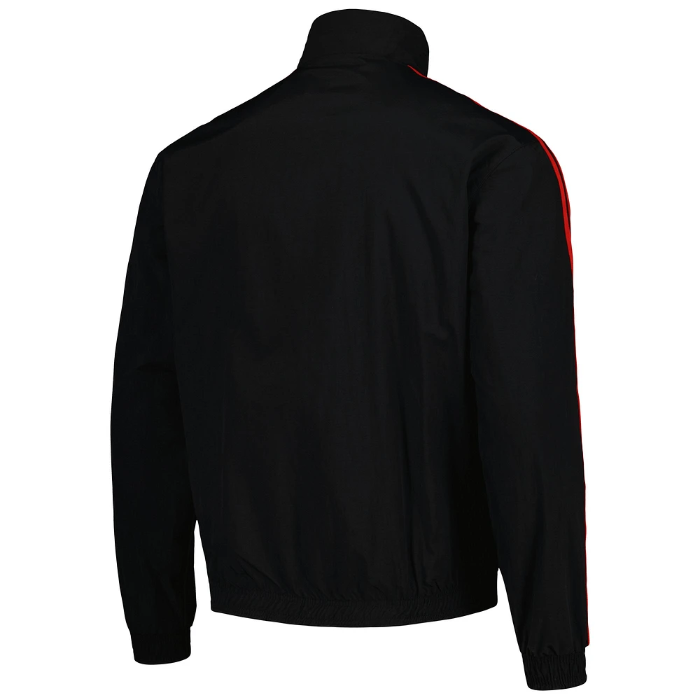 Men's adidas Black/White D.C. United 2023 On-Field Anthem Full-Zip Reversible Team Jacket