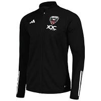 Haut d'entraînement à glissière intégrale D.C. United 2023 On-Field AEROREADY adidas pour homme Noir