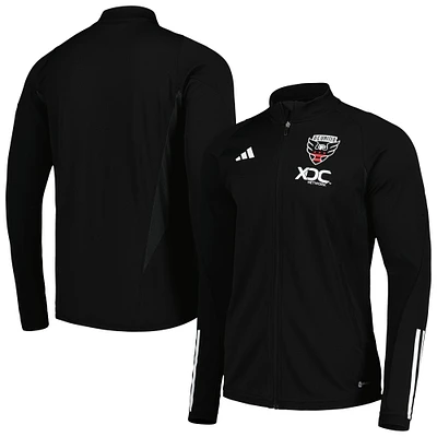 Men's adidas Black D.C. United 2023 On-Field AEROREADY Full-Zip Training Top