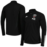 Haut d'entraînement à glissière intégrale D.C. United 2023 On-Field AEROREADY adidas pour homme Noir