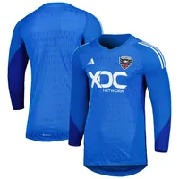 Maillot réplique à manches longues pour homme adidas D.C. United 2023 Goalkeeper Bleu