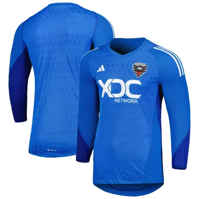 Maillot réplique à manches longues pour homme adidas D.C. United 2023 Goalkeeper Bleu