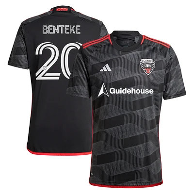 Men's adidas Christian Benteke Black D.C. United 2024 The Icon Kit Replica Player Jersey