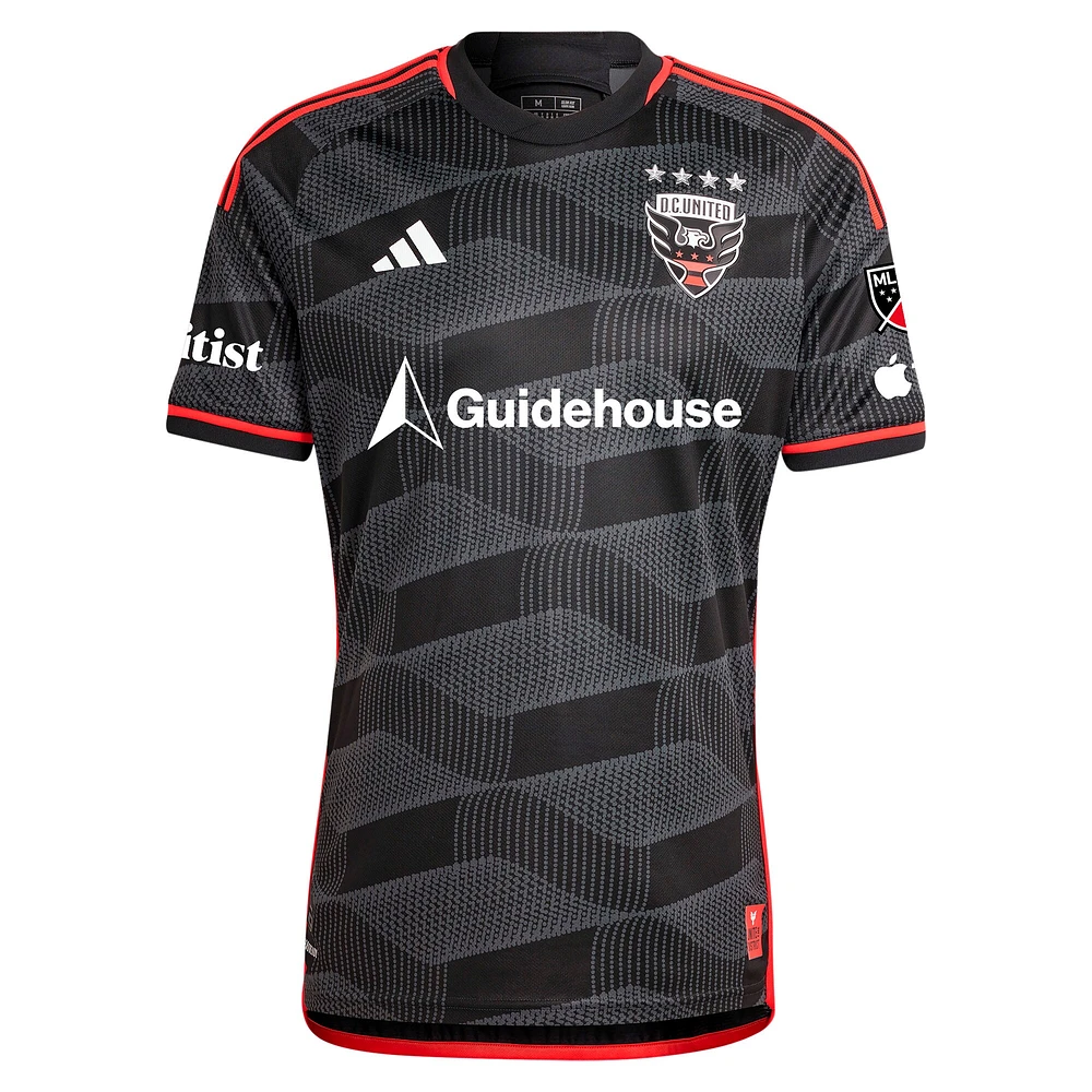 Men's adidas David Schnegg Black D.C. United 2024 The Icon Kit Authentic Player Jersey