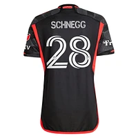Men's adidas David Schnegg Black D.C. United 2024 The Icon Kit Authentic Player Jersey