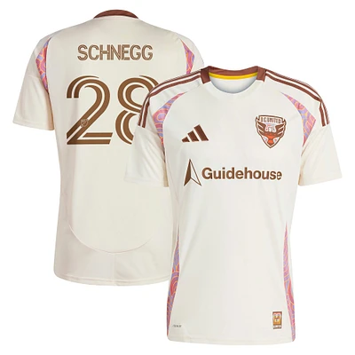 Maillot réplique du joueur adidas David Schnegg Natural D.C. United 2025 The Soul Kit pour homme