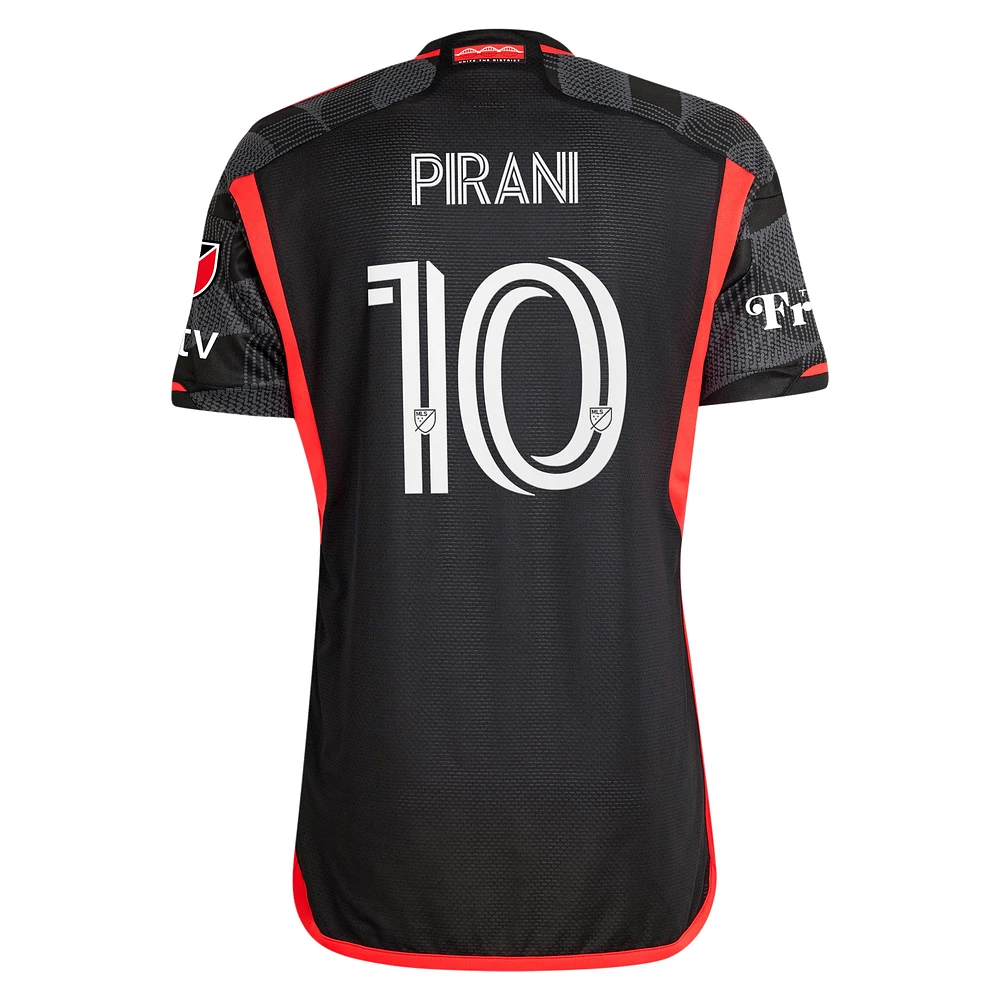 Men's adidas Gabriel Pirani Black D.C. United 2024 The Icon Kit Authentic Player Jersey