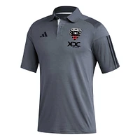 Polo d'entraînement terrain adidas D.C. United 2023 gris pour homme