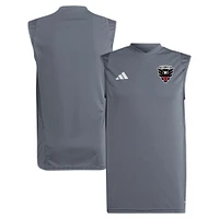 Maillot d'entraînement sans manches adidas D.C. United 2024 AREOREADY pour homme, gris