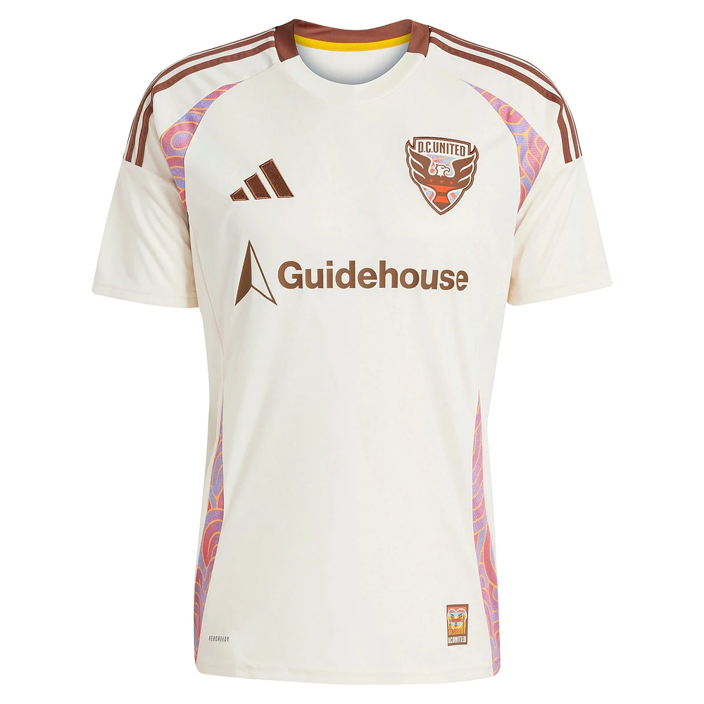 Men's adidas Lucas Bartlett Natural D.C. United 2025 The Soul Kit Replica Player Jersey