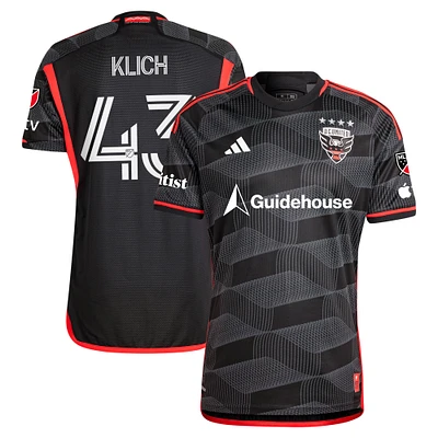 Men's adidas Mateusz Klich Black D.C. United 2024 The Icon Kit Authentic Player Jersey