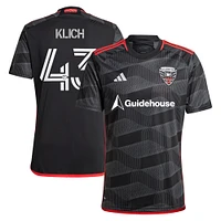 Men's adidas Mateusz Klich Black D.C. United 2024 The Icon Kit Replica Player Jersey