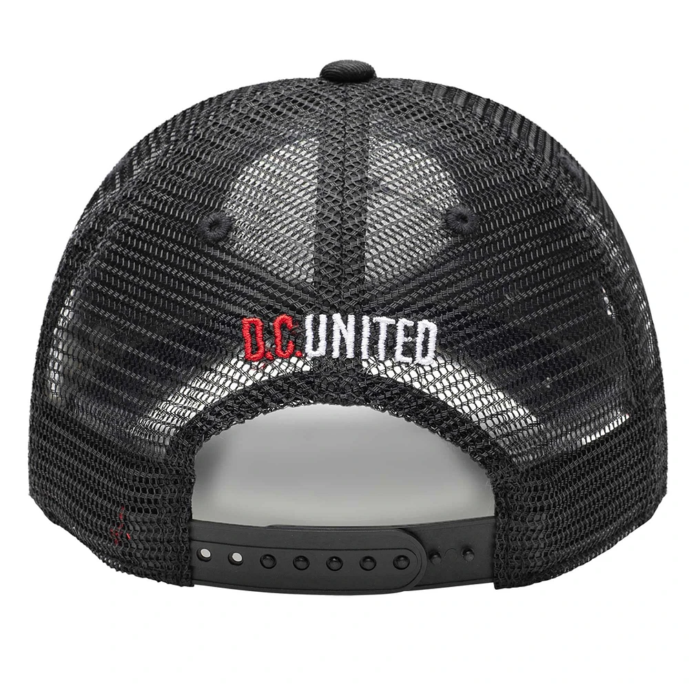 Casquette ajustable noire D.C. United Atmosphere Trucker pour hommes