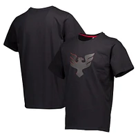 T-shirt décontracté épais noir multicouche avec logo principal D.C. United pour hommes