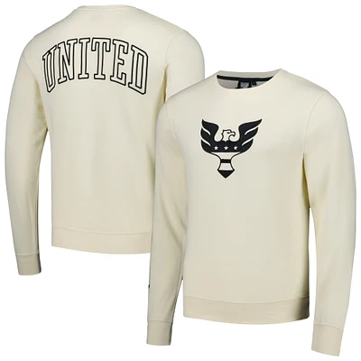 Men's Cream D.C. United Outline Pullover Sweatshirt