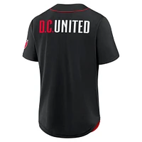 Maillot de baseball noir D.C. United Injury Time pour homme Fanatics