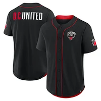 Maillot de baseball noir D.C. United Injury Time pour homme Fanatics